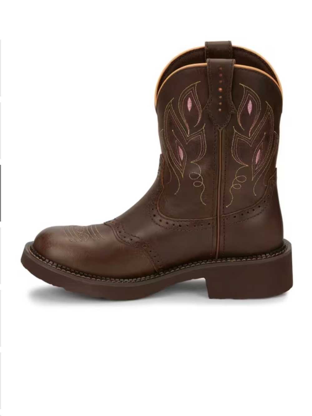 Justin Women's Gypsy 8" Western Boots - Dark Brown size 9B - Picture 2 of 7